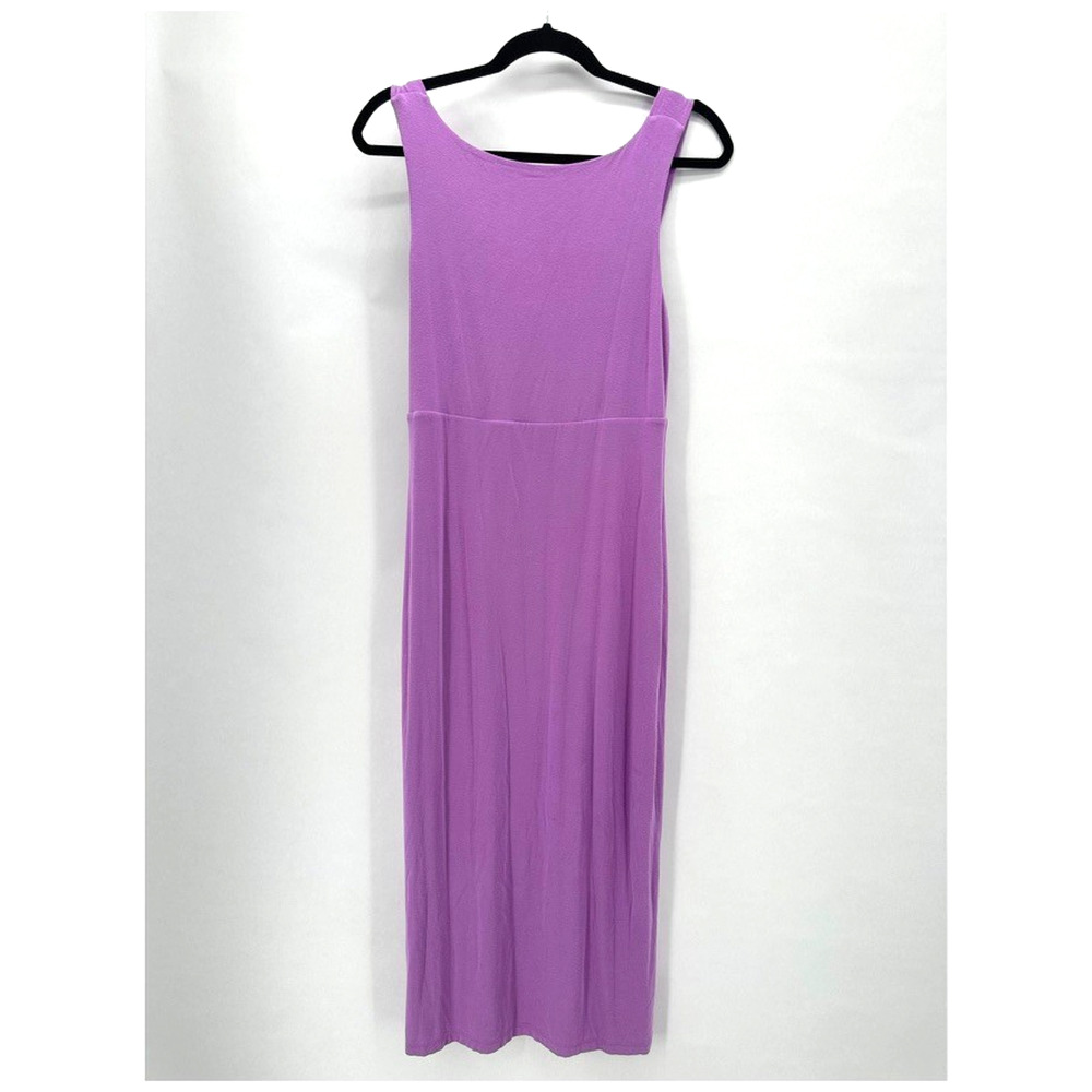 Athleta Santorini Midi Dress Size S Purple Travel Lounge Cozycore Preppy Bodycon - Picture 2 of 11